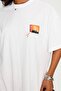 Women's Oversized T-shirt Princess Polly Printed White – Crew Neck, 100% Cotton Compact Single Jersey 24/1 - 5