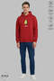 Dear Couple Combination Avocado Printed Hoodie Hooded Fleece-Lined Oversized Cotton Sweatshirt 2-Piece Set - 5