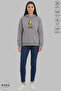 Dear Couple Combination Avocado Printed Hoodie Hooded Fleece-Lined Oversized Cotton Sweatshirt 2-Piece Set - 4