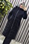 Women's Clothing Plus Size French Oversize Nova Fabric Quilted Patterned Hooded Furry Winter Long Puffer m - 7