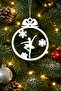 Ballerina Themed 3D Design Christmas Tree Ornament (Pack of 6)