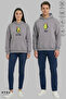 Dear Couple Combination Avocado Printed Hoodie Hooded Fleece-Lined Oversized Cotton Sweatshirt 2-Piece Set