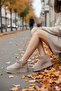 Women's Beige Suede Fur Lined Casual Boots Thick Sole Ankle Short Warm Bootie Comfortable Stylish Shoes - 5