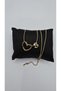 Stainless Steel Gold Color Heart Detailed Letter Necklace – Letter S - 7