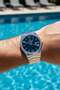 Excellent Black Dial Men's Wristwatch |   42mm Steel Case, Steel Band, 5Atm - 2