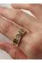 Steel Ring Gold Color Wedding Ring Model Zircon Stone Xuping Quality Stainless - 3
