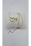 Stainless Steel Gold Color Heart Detailed Letter Necklace – Letter g - 6