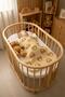Newborn Baby Organic Soft Teddy Bear Swaddle Sleeping Bag 0-6 Months - with Bib Gift - 3
