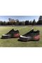 Children's Carpet Field Shoes Flat (Black-Red) - 2