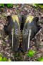 Children's Carpet Field Shoes Flat (Black-Gold)