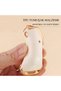 Kia Compatible Sportage, Ceed, Stinger, Sorento, Cerato, Forte Gold Edge Tpu Key Case Cover (White) - 5