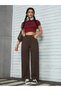 Lalin Women's Jeans Casual Comfortable High Waist Wide Leg Stretch Fabric Wide Leg Jean Palazzo Denim Trousers - 2