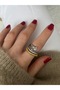 Limited Edition - Zircon Stone Bottom Adjustable Women's Ring - 4