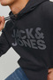 Jack Jones Men's Black Hooded Sweatshirt 12152840 - 6