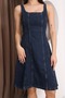 Nova Midi Length Night Blue Strappy Women's Denim Dress Bnj-4990 - 6