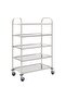 5-Tier Kitchen Trolley 107x55x147 cm Stainless Steel