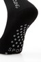 3-Piece Set, 2 Black, 1 White, Non-Slip Silicone Sole, Breathable Premium Football Fitness Running Athlete Socks - 5