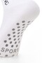 3-Piece Set, 2 Black, 1 White, Non-Slip Silicone Sole, Breathable Premium Football Fitness Running Athlete Socks - 4