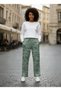 Women's Çağla Printed Elastic Waist High Waist Sweatpants Nj18