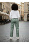 Women's Çağla Printed Elastic Waist High Waist Sweatpants Nj18 - 2