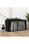 Vinyl Storage Box Black 71x34x36 cm Engineered Wood - 5
