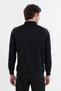 Comfort Men's Stand Collar Black Sweatshirt - 4