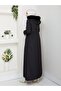 Full Length Fur Lined Elastic Waist K Hooded Coat Mde1405002 - 8
