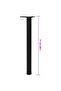 4 Height Adjustable Table Legs Black 710 mm - 3