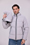 Men's Stone Winter Nova Fabric Water and Windproof Detachable K Hooded Puffer Jacket with Inner Pocket - 5