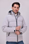 Men's Stone Winter Nova Fabric Water and Windproof Detachable K Hooded Puffer Jacket with Inner Pocket - 4