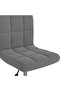 Swivel Office Chair Dark Grey Velvet - 6
