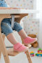 058989 B Pink Velcro Baby Slippers