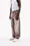 Men's Relaxed Baggy Jean Pants Light Brown - 3