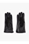 Faux Leather Suede Look Gloves - 2