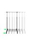 Clothes Rack | Silver, Black | Stainless Steel, PP Plastic | Adjustable - 6