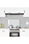 Kitchen Backsplash Transparent 80 x 50 cm Tempered Glass