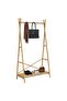 Clothes Rack with Shelf 102x50x190 cm Bamboo - 2