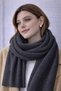Women's Puffy Soft Textured Knitwear Scarf Aw25At0002 - 5