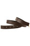 Shiny Square Buckle Brown Women's Belt - 5