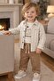 Car Printed Muslin Fabric Holiday Boys' Baby Three-Piece Set 2215