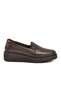 Z399 Anatomical Genuine Leather Brown Women's Casual Shoes - 2