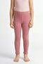 Girls' Ribbed Knit Transitional Pocket Sports Leggings - 2