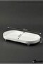 Luxury Composite Granite Oil Dish and Presentation Plate 30X16 cm Presentation Plate with Chrome Ball Legs (Large Size) - 8