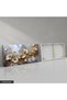 White Flower with Gold Leaves One Piece Canvas - Canvas Painting - 5