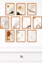 مجموعة من 10 لوحات جدارية حديثة ذات مظهر إطاري – طباعة UV على MDF مقاس 15x20 سم