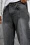 Men's Jean Trousers Gray Mb Striped Smoked Baggy - 2