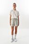 Comfort Women's Straight Leg Ecru Shorts