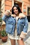 Fur Denim Coat M5008 - 3