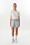Comfort Women's Straight Leg Light Blue Shorts