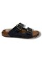 54201-26 Leather Double Band Anatomical Men's Slippers - 2